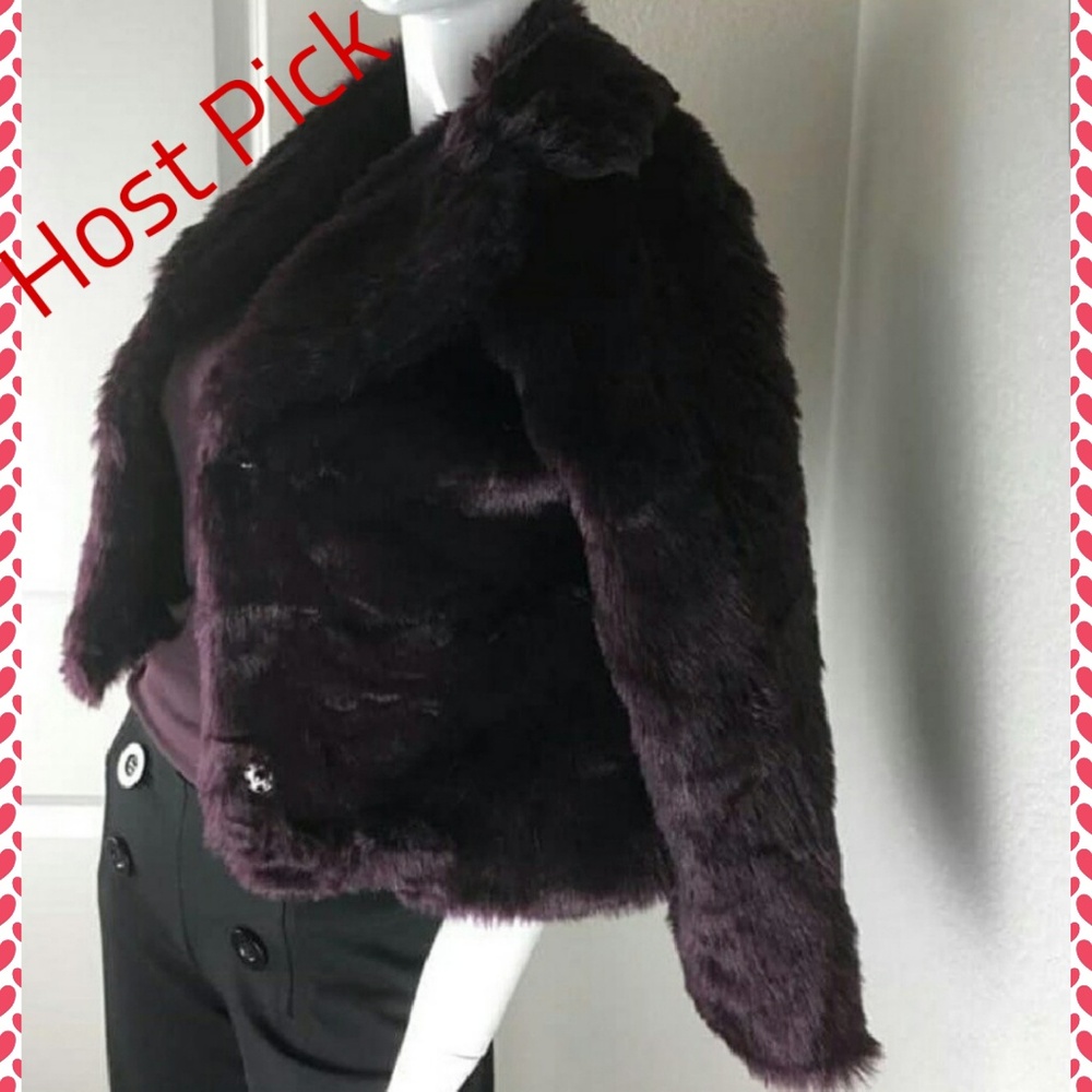 Love Tree Faux Fur Coat - Picture 1 of 14